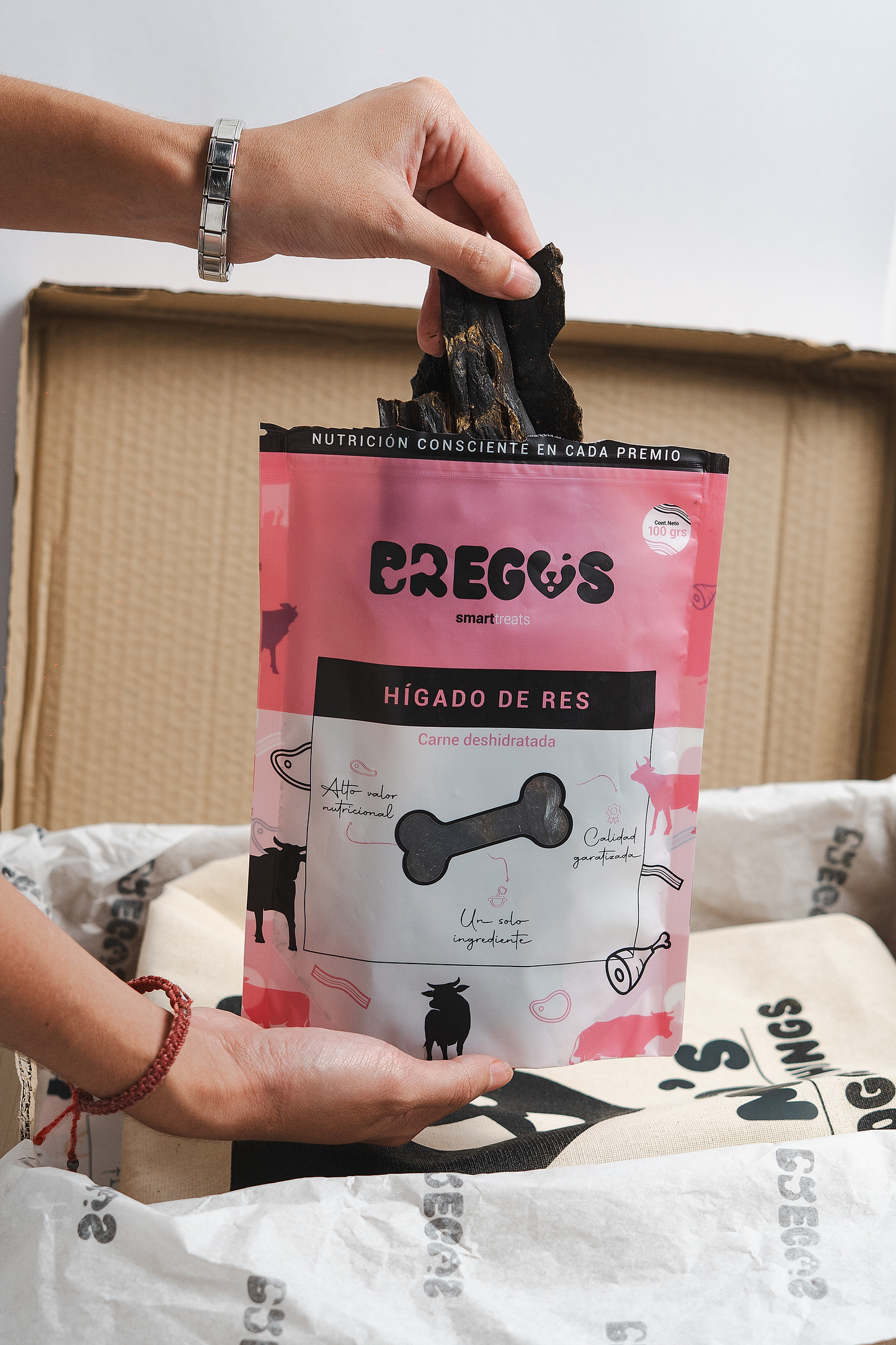 Hígado de Res Deshidratado 100% Natural – 100g