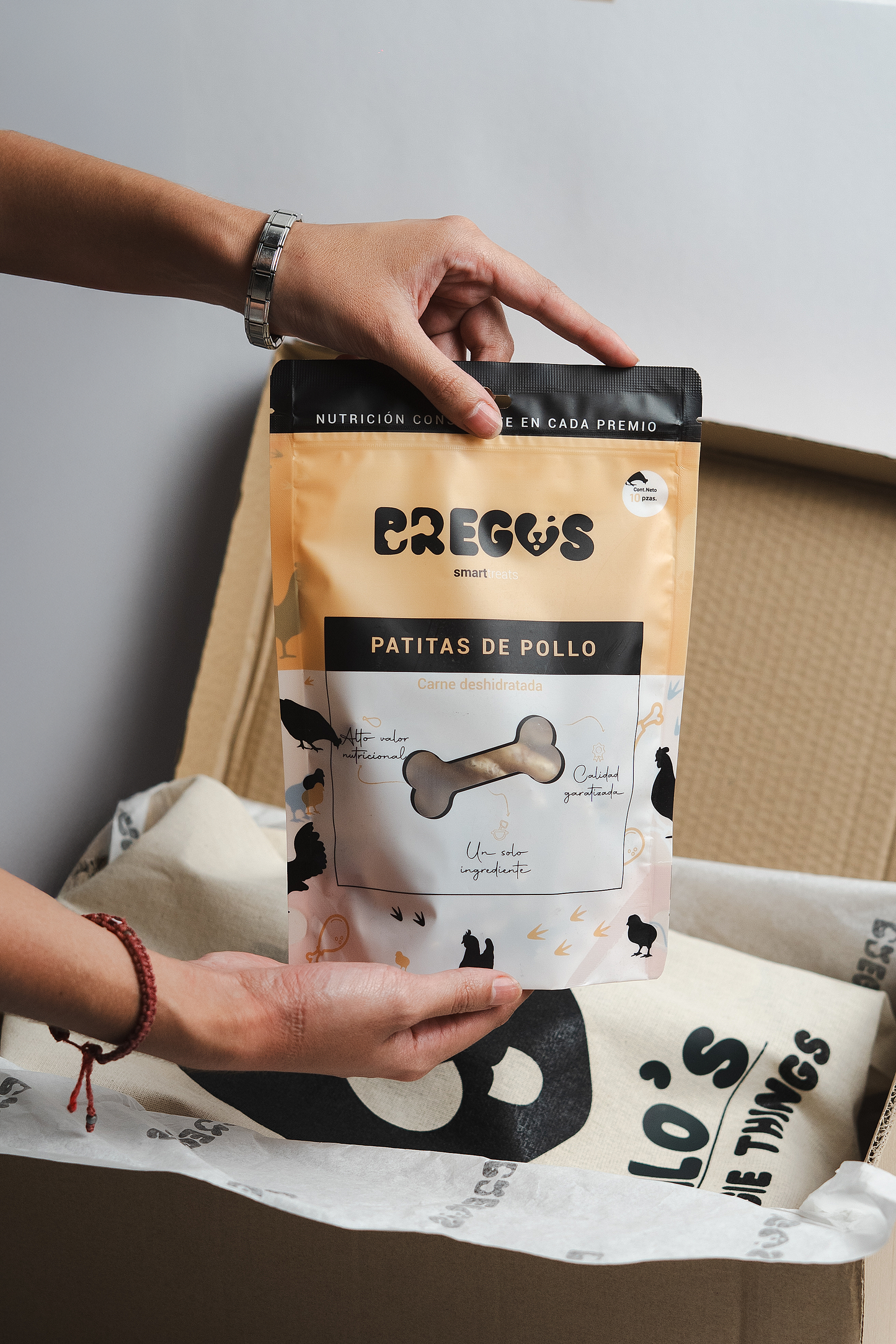 Patas de Pollo Deshidratadas 100% Naturales – 100g