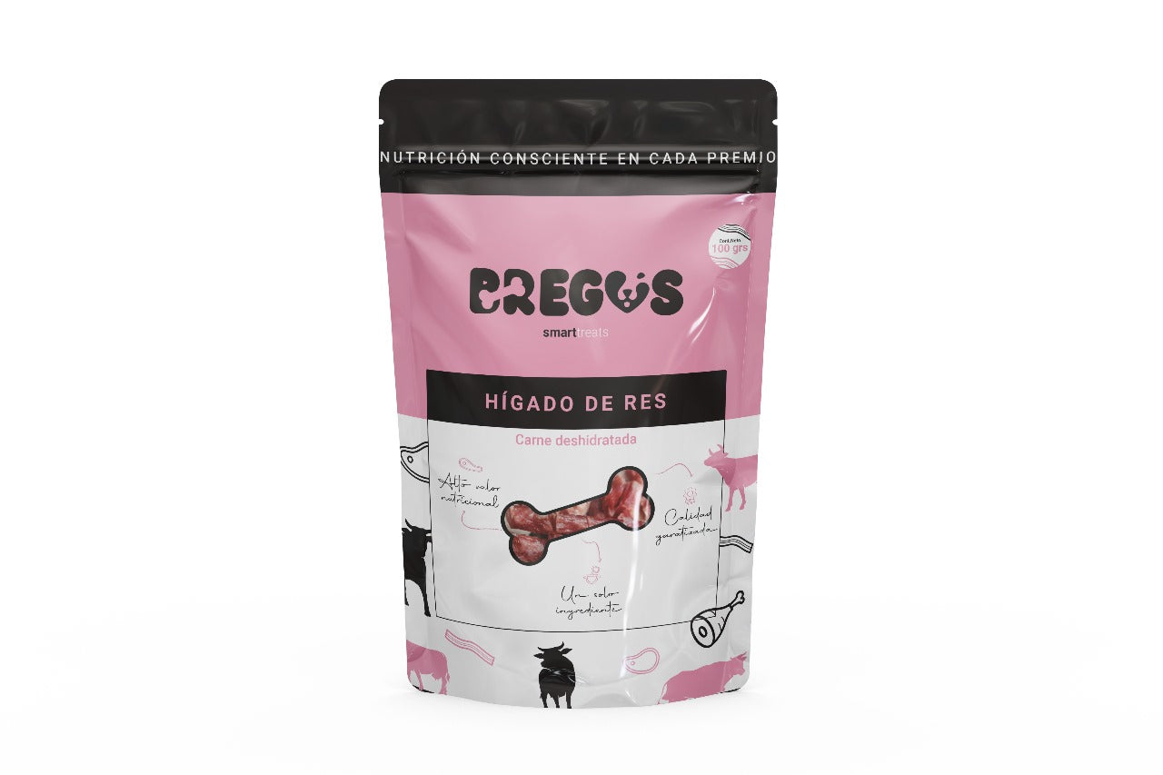 Hígado de Res Deshidratado 100% Natural – 100g