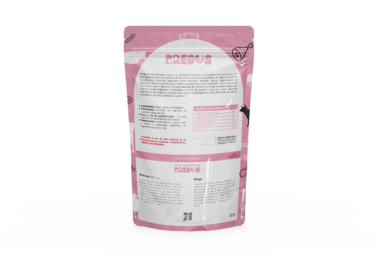 Hígado de Res Deshidratado 100% Natural – 100g
