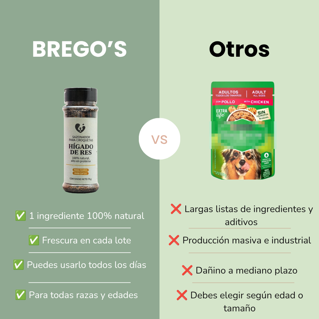 Sazonador para croquetas - Hígado de res  deshidratado 100% natural