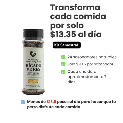Sazonador para croquetas - Hígado de res  deshidratado 100% natural