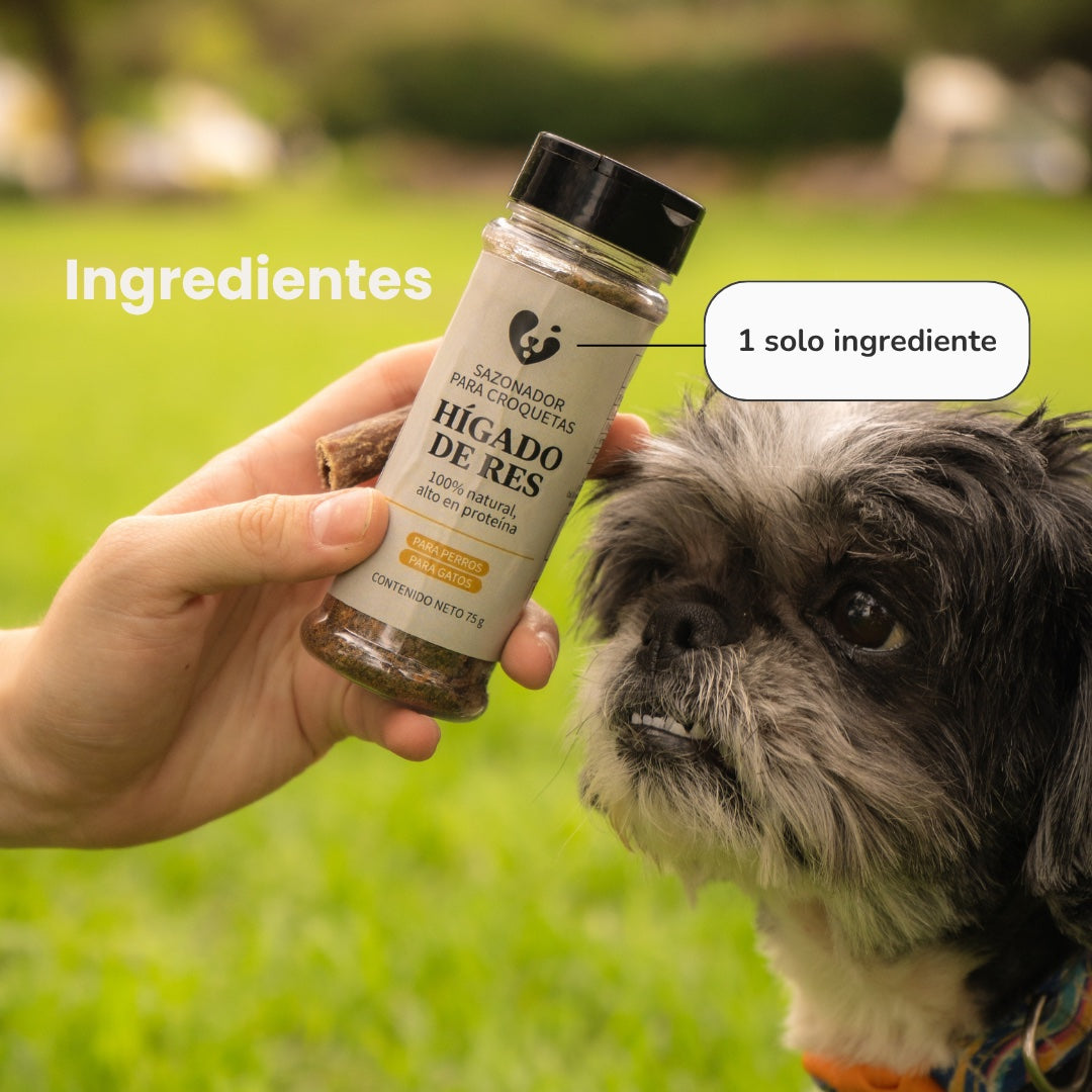 Sazonador para croquetas - Hígado de res  deshidratado 100% natural